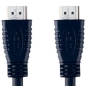 Preview: High Speed HDMI Kabel mit Ethernet HDMI Anschluss Bandridge 1 m Schwarz